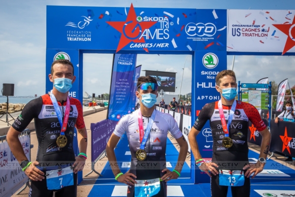 Podium TriGames Cagnes sur mer édition 2021 Grands gagnants TriGames Cagnes sur mer édition 2021